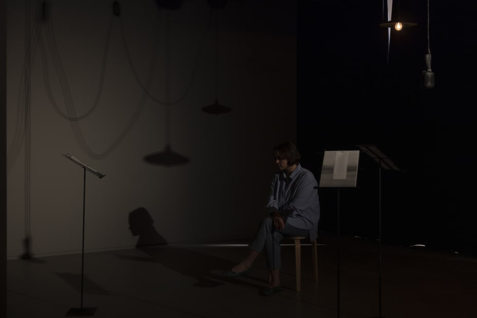 Installation view of Shilpa Gupta: Lines of Flight at Ishara Art Foundation, 2025.