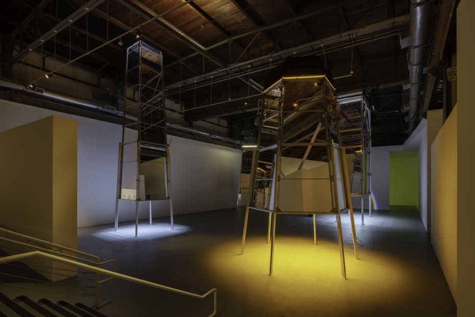 Installation view of Olafur Eliasson: OPEN at MOCA LA.