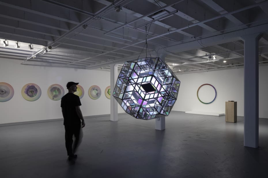 Installation view of Olafur Eliasson: OPEN at MOCA LA.