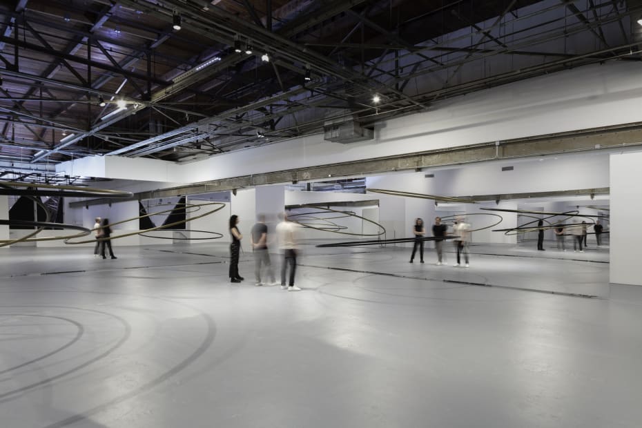 Installation view of Olafur Eliasson: OPEN at MOCA LA.