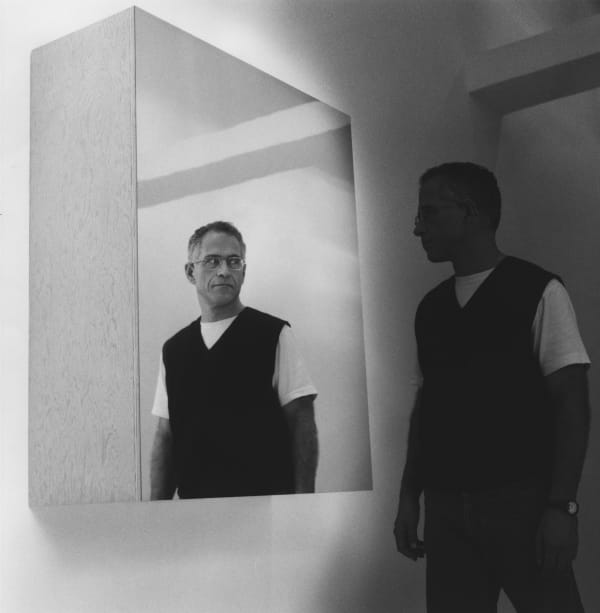 image of haim steinbach with artwork
