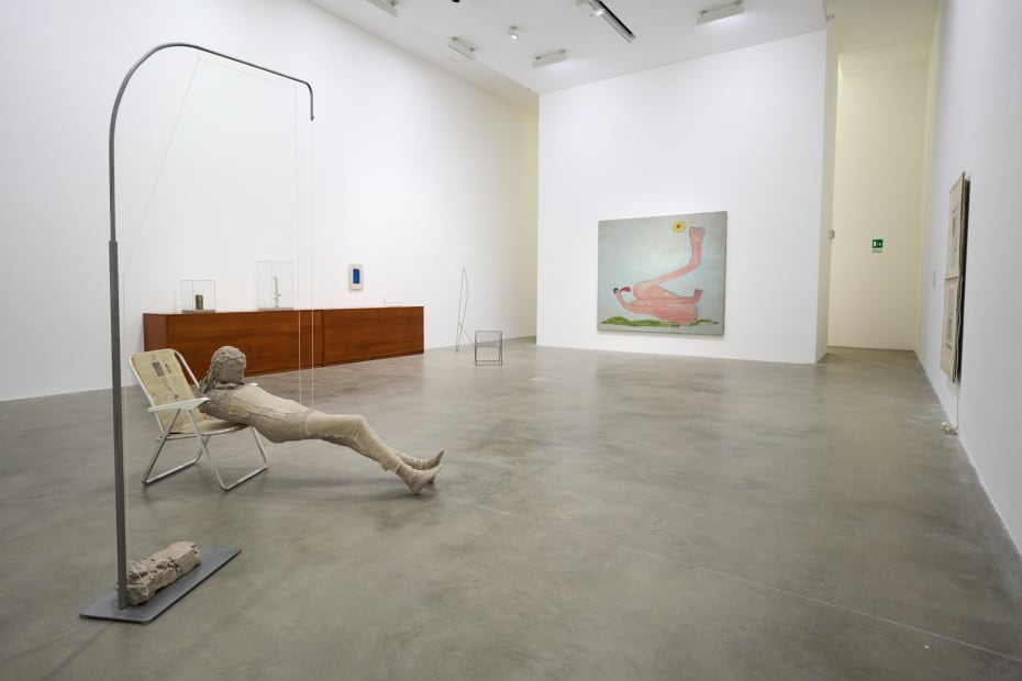 Installation view of Mark Mander's exhibition at Fondazione Sandretto Re Rebaudengo, Turin, Italy.
