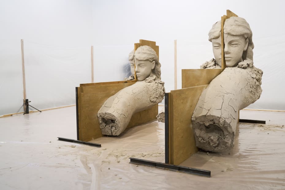 Installation view of Mark Mander's exhibition at Fondazione Sandretto Re Rebaudengo, Turin, Italy.