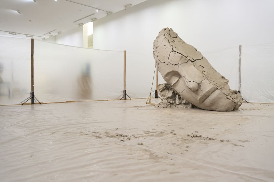 Installation view of Mark Mander's exhibition at Fondazione Sandretto Re Rebaudengo, Turin, Italy.