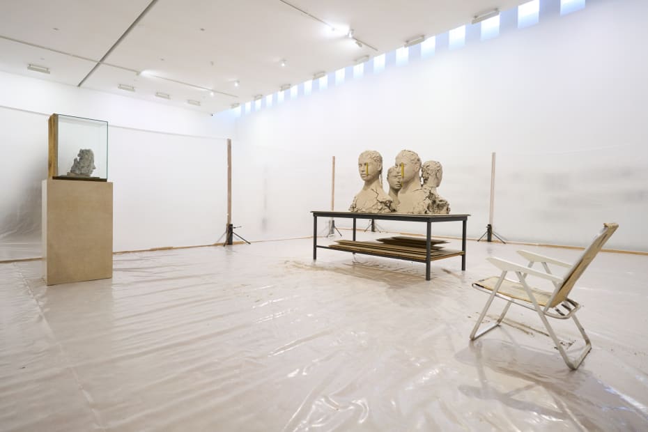 Installation view of Mark Mander's exhibition at Fondazione Sandretto Re Rebaudengo, Turin, Italy.