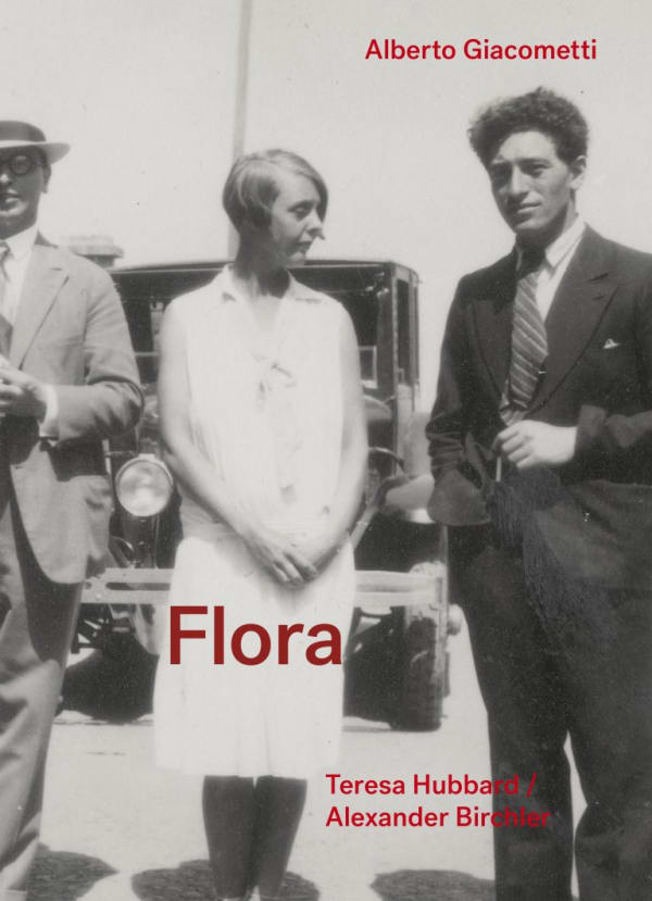 Cover of Albert Giacommeti / Flora book featuring black and white photo