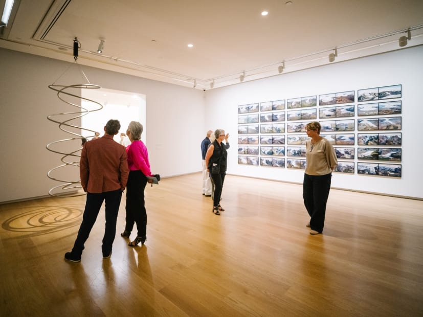 Installation view: Olafur Eliasson: Your curious journey, Auckland Art Gallery Toi o Tāmaki, 2024