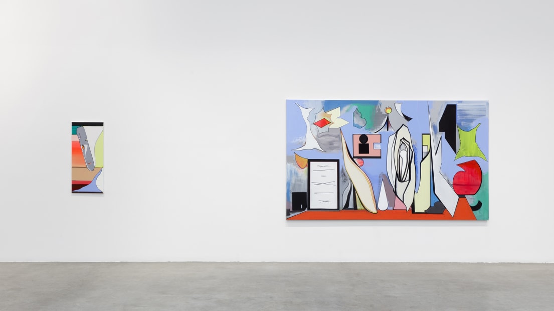 Thomas Scheibitz's installation images.