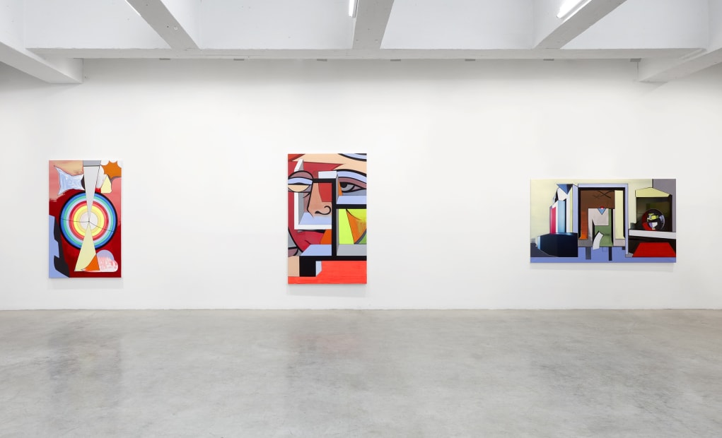 Thomas Scheibitz's installation images.