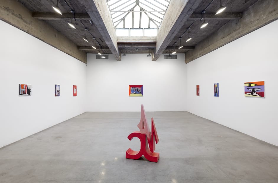 Thomas Scheibitz's installation images.
