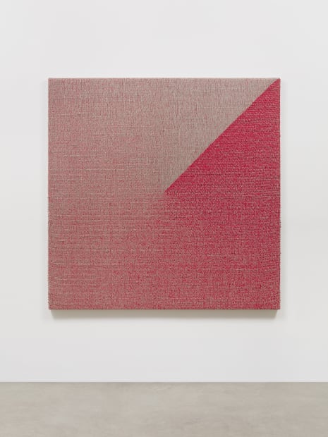 Woven Angle Gradient as Weft, Cadmium Red Medium, 2021