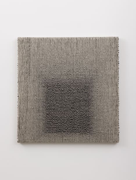 Woven Homage to the Square (Black) #3, 2021