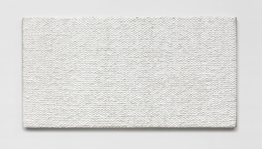 Woven Solid as Warp, Horizontal (White) #1, 2017