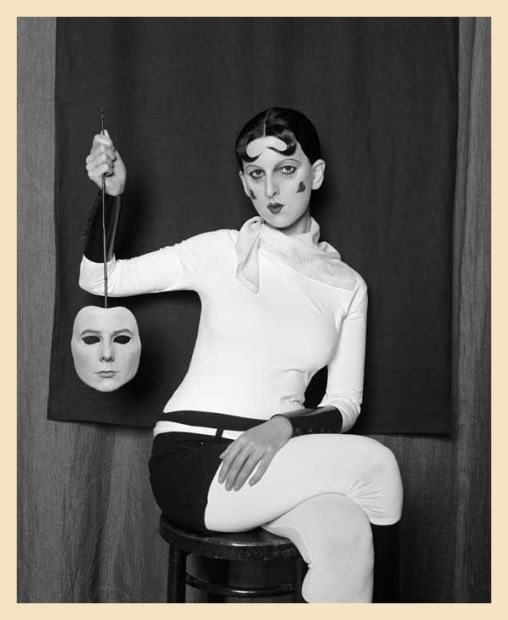 Me as Cahun Holding a Mask of My Face, 2012