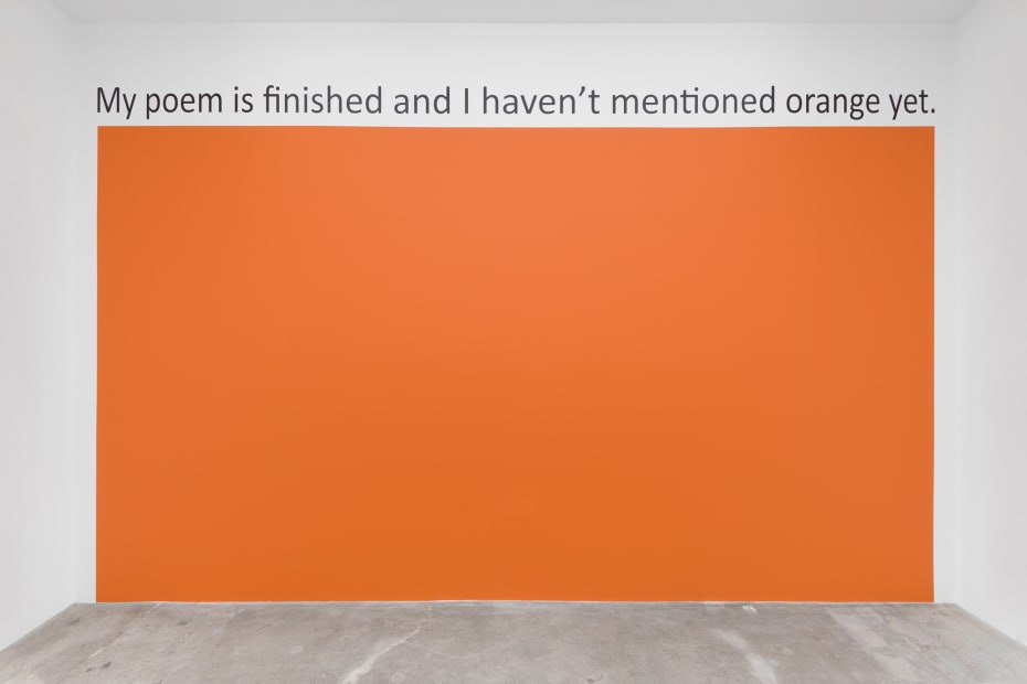 mypoemisfinishedandIhaventmentionedorangeyet, 2019