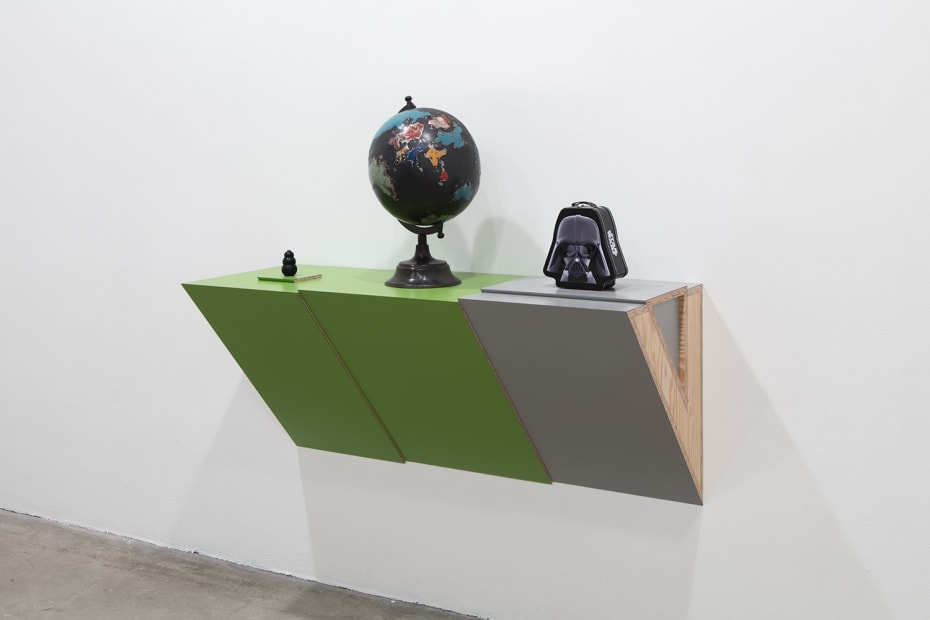 Untitled (dog chew, globe, Darth Vader), 2016