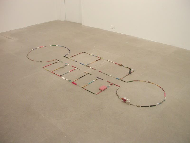 Inhabited for a Survey (First Floor Plan from Self-Portrait as a Building), 1986