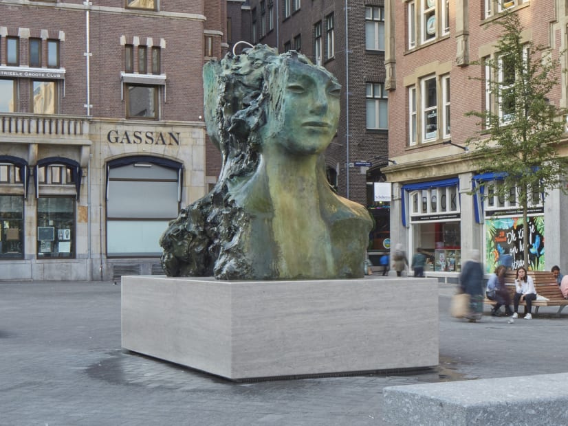 PERMANENT INSTALLATION: Two Immovable Heads, Rokin Square, Amsterdam, 2015-16