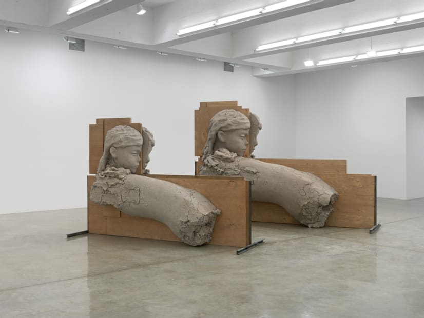 Room with Unfired Clay Figures, 2011-2015