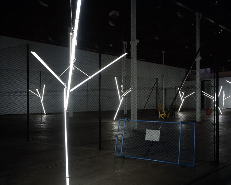 Installation view, Our Love is Like the Flowers, the Rain, the Sea and the Hours, Tramway, Glasgow, 2002
