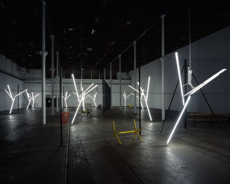 Installation view, Our Love is Like the Flowers, the Rain, the Sea and the Hours, Tramway, Glasgow, 2002