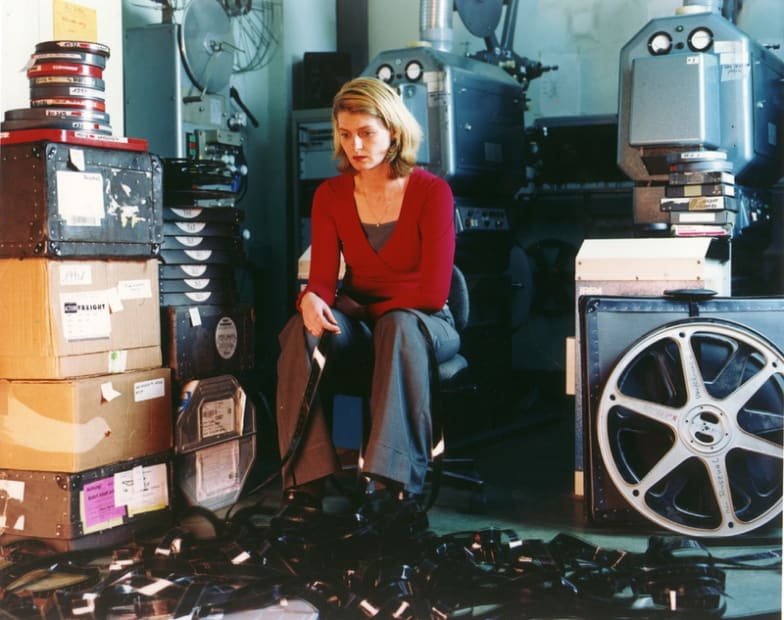 Arsenal, woman with tangled film, 2000