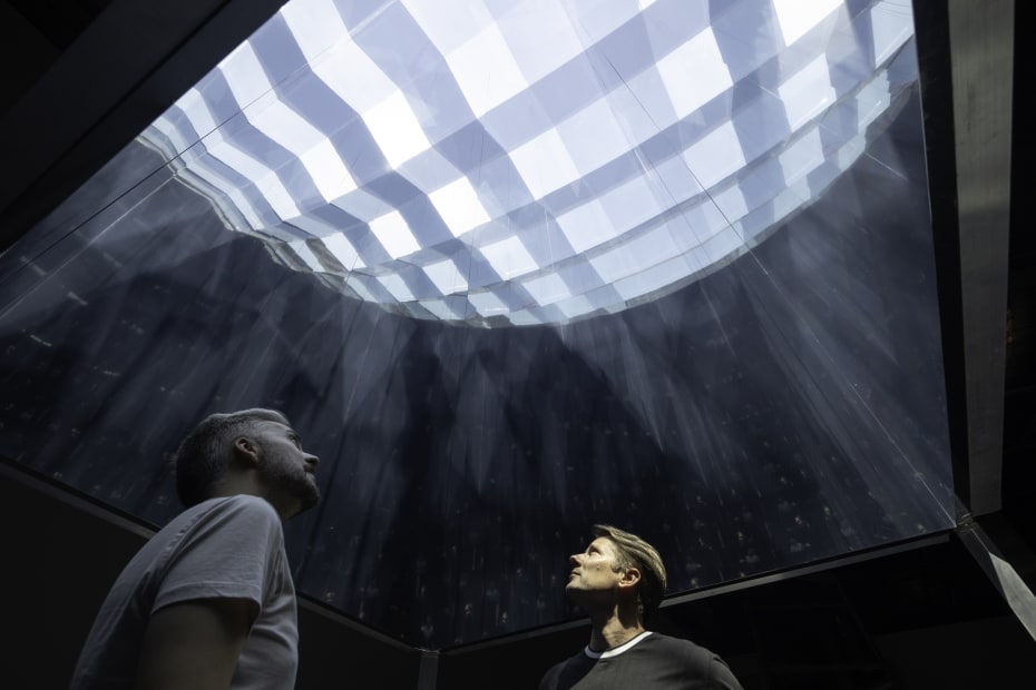 Installation view of Olafur Eliasson: OPEN at MOCA LA.