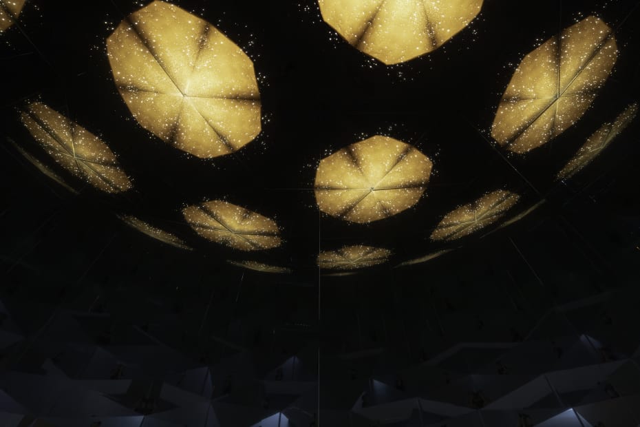 Installation view of Olafur Eliasson: OPEN at MOCA LA.
