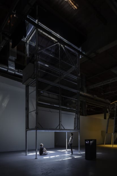 Installation view of Olafur Eliasson: OPEN at MOCA LA.