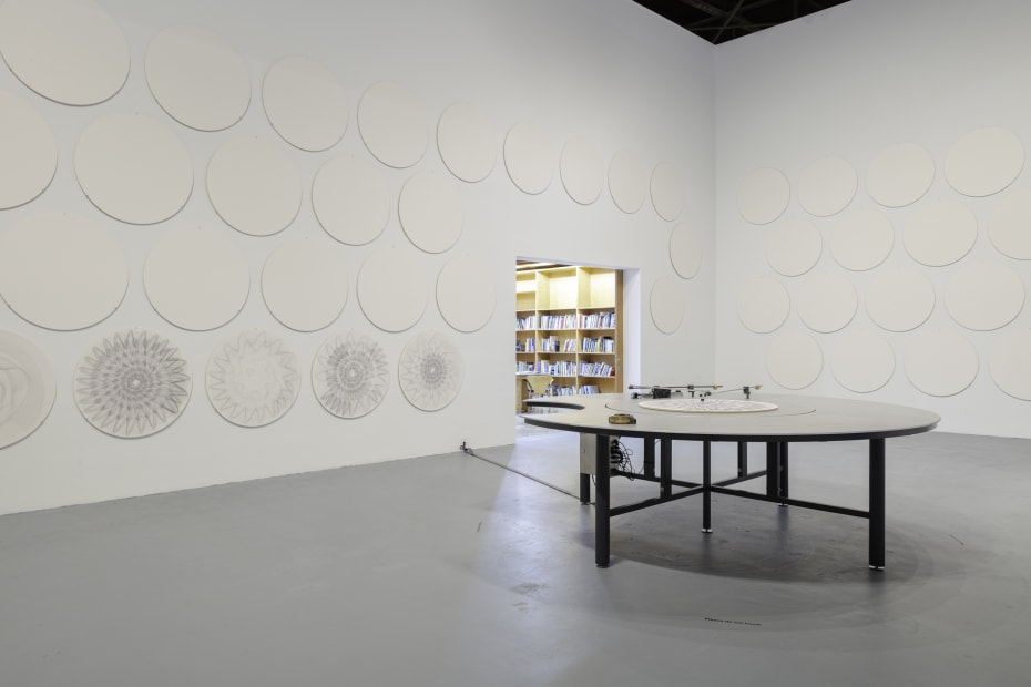 Installation view of Olafur Eliasson: OPEN at MOCA LA.