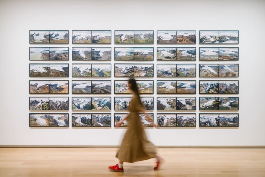 Installation view: Olafur Eliasson: Your curious journey, Auckland Art Gallery Toi o Tāmaki, 2024