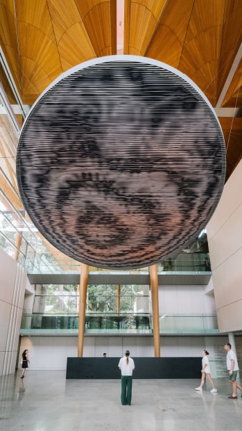 Installation view: Olafur Eliasson: Your curious journey, Auckland Art Gallery Toi o Tāmaki, 2024